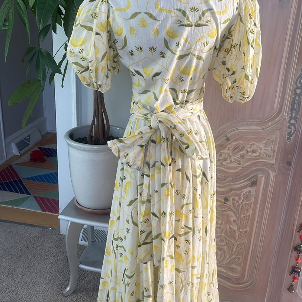 Monsoon and Beyond Lola Dress, Yellow Mangrove - Picture 8 of 12